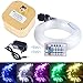 CHINLY 16W RGBW Twinkle 28key RF Remote LED Fiber Optic Star Ceiling Lights Kit 550pcs 0.75mm 13.1ft Optical Fiber+Crystal