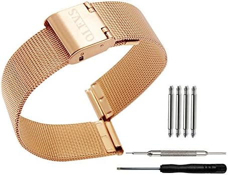 OLVES Stainless Steel Watch Band Comes With Watch Band Tools Men and Women Bracelet Strap for Watches