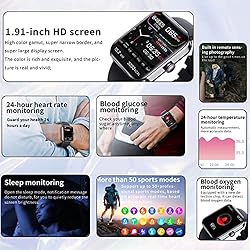 Yeegfey Bluetooth Fashion Smartwatch, 2023 New
