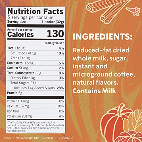 Starbucks Via Instant Coffee — Light Roast Coffee — Pumpkin Spice Latte — Fall Limited Edition