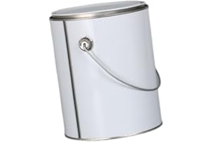 Generic Empty Paint Can Metal Paint Iron Portable Multipurpose Storage Container 4L for DIY Art Supply Adhesives Paints Solve