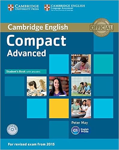 Compact Advanced Student S Book With Answers With Cd Rom May Peter 9781107418028 Amazon Com Books