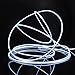 Onite US-20EL-02WH WHITE5M 16.4ft White Neon Glowing Strobing Electroluminescent EL Wire Light with Battery Pack Controller for Parties, Halloween, Automotive, Advertisement Decoration
