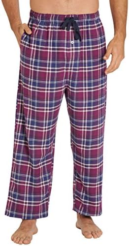 EVERDREAMSleepwear Mens Flannel Pajama Pants, Long 100% Cotton Pj Bottoms