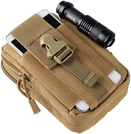 Tactical Molle Pouch Compact EDC Utility Gadget Waist Bag Pack with Cell Phone Holster for iPhone 6 Plus