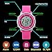 Kid Watch Multi Function 50M Waterproof Sport LED Alarm Stopwatch Digital Child Wristwatch for Boy Girl Pink