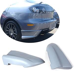 Amazon Com Mcarcar Kit Rear Bumper Splitter Fits Mazda 3 Axela Sedan 06 10 Customized Unpainted Primer Polyurethane Pu Moulding Upper Spoiler Winglets Vents Cover Flaps Automotive
