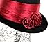 elope Black Vintage Steampunk Top Hat with Spiderweb Veil | Standard