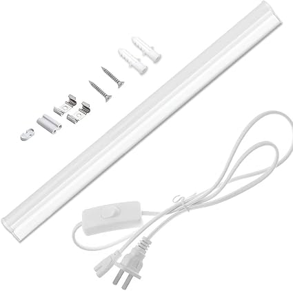 Amazon Jv Lux Led蛍光灯 長さ60cm 器具一体型 w型 消費電力9w 直管 T5 全光束900lm 6500k 昼光色 Ac電源コード180cmスイッチ Led蛍光管 60cm 100v 0v対応 蛍光灯器具 Ledライト Smd 蛍光灯節電 省エネ コスト削減 リビング オフィス 店舗照明 60cm 9w Jv Lux