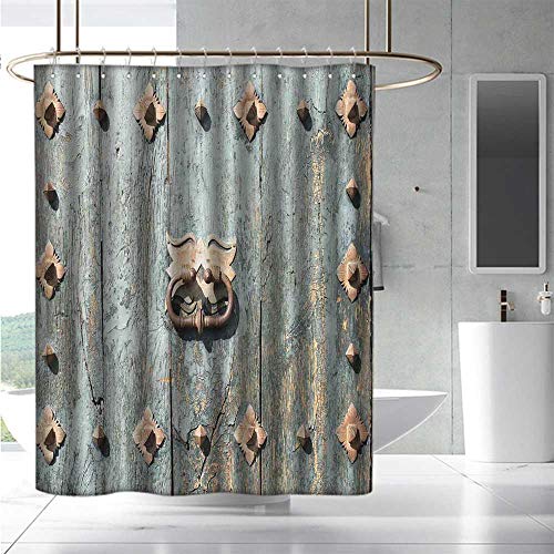 Ewaskyonline Polyester Fabric Shower Curtain Rustic European