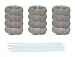 Pack of 50 Washing Machine Lint Traps Premium Snare and Rustproof Stainless Steel Mesh with Clamps primary