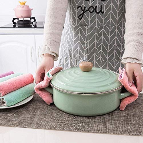 Super absorbierendes Mikrofasertuch,Nein flaum, Glas, sauberes Handtuch, Spülbecken, Nicht-Stocktopf, Geschirrtücher, Küchenutensilien, Badezimmerreinigung (25 * 25CM)