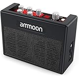 ammoon Guitar Amplifier Portable Electric Guitar Amp 5 Watt Multi Effects Pedal Built-in 80 Drum Rhythms Support Tuner Tap Tempo Functions