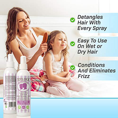 TotLogic For Kids And Toddler Detangler Hair Spray and Leave In