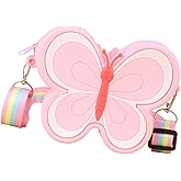 WTWU Crossbody Bags,Soft Silicone Coin Purses with Adjustable Strap,Cartoon Small Shoulder Bag for Girls Phone Pouches