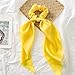 4pcs Chiffon Hair Scrunchies Hair Elastic Ties Bowknot Hair Bands Head Rope Ponytail Holder Accessories for Women Girls (Headband-03)