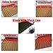 CHURERSHINING EVA Teak Decking Sheet for Boat Yacht Marine Floor Carpet Non-Slip and Self-Adhesive Bevel Edge 94.5