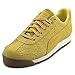 PUMA Roma Emboss Zig Zag Women Round Toe Leather Yellow Sneakers