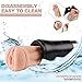 Pocket Pussy Male Masturbator Cup Vagina Stroker Waterproof, SHEQU Realistic Silicone Virgin Sex Doll Vaginal Men Masturbation Relax Massager(Black)