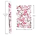 Wopeite Wall Sticker Decal Flora Pink Peach Blossom Flowers Butterfly DIY Removable Mural Art for Kids Nursery Bedroom Living Room