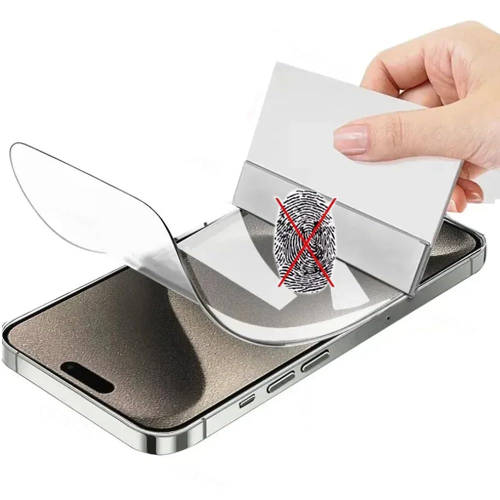 Snailcanfly 2Pcs Anti-fingerprint Matte Hydrogel Film Compatible with iPhone 15 Plus 6.7" High Sensitive Anti-glare Protective Film Explosion Proof Flexible TPU Screen Protectors