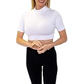 Mock Turtleneck Elbow Sleeve Layering Tee | Silky Soft Lightweight Fit | Comfortable Everyday Wear | XS-3X | HALFTEE