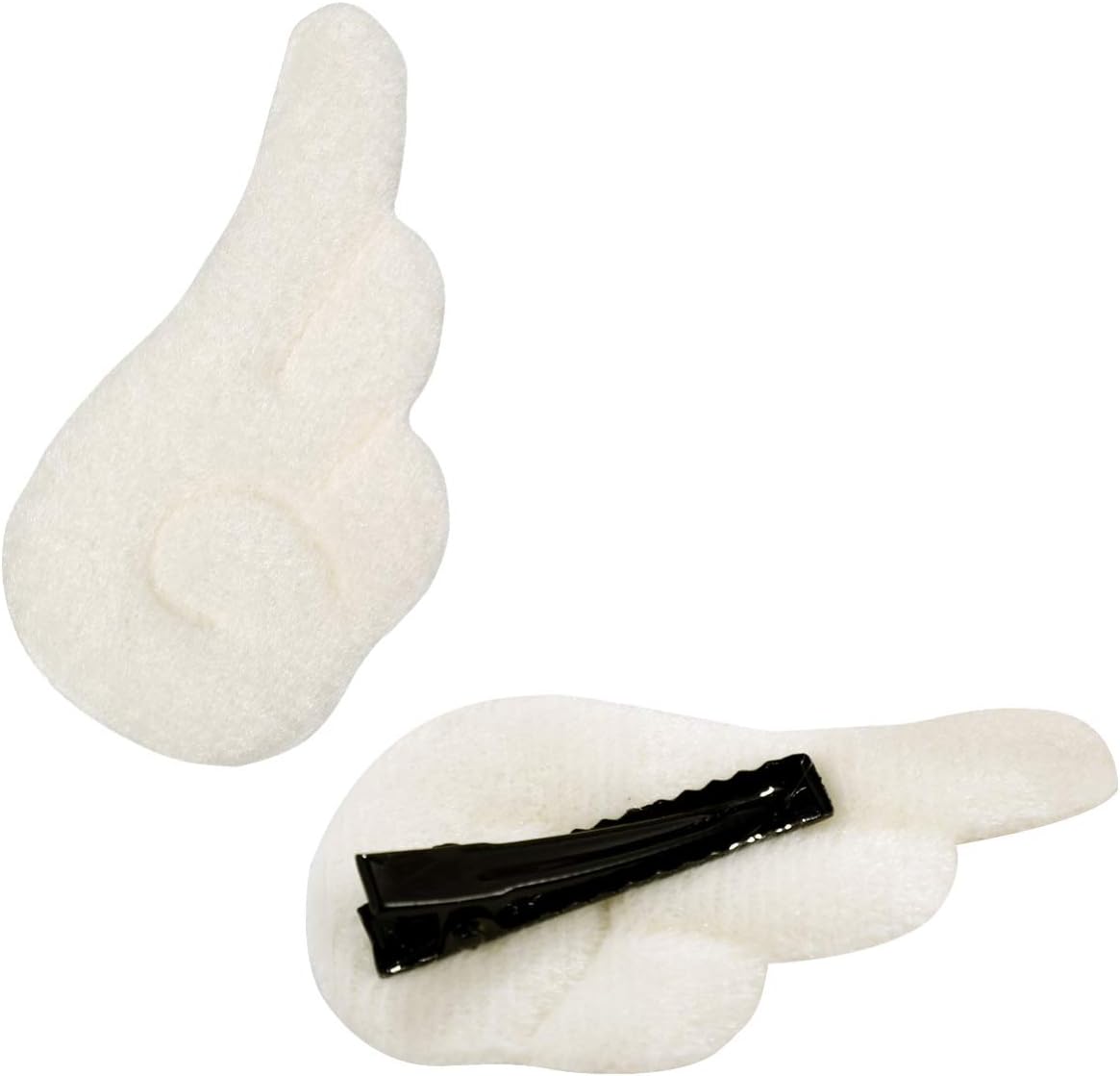 FRCOLOR Angel Wings Hair Clips Cartoon Hairpins Plush Hair Barrettes Hair Accessories for Women Girls (White) - Image 3