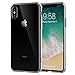 Shamo's iPhone X Case Clear Shock Absorption TPU Rubber Gel Transparent with Smudge-Free Technology (Clear)