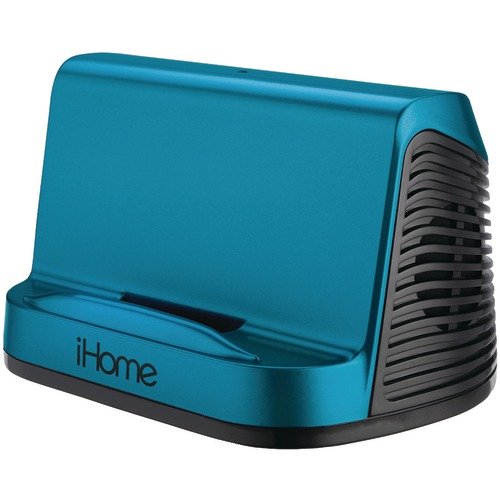iHome iHM16L Portable Stereo Speaker System for iPad, iPod and MP3 Player, 3.5mm line-in  (Blue)