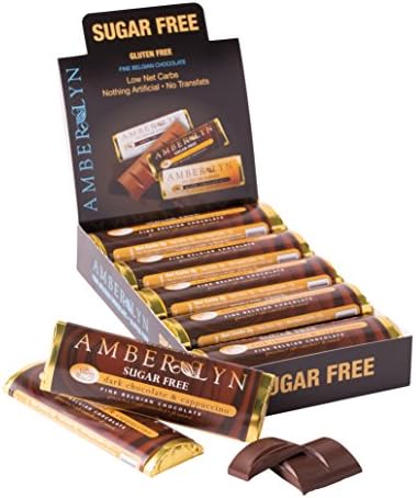 Amber Lyn Sugar-Free Dark Chocolate Cappuccino Bar, 15-Count