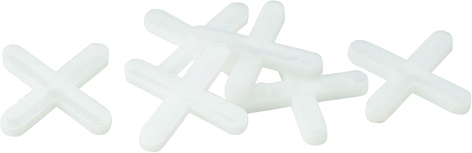 OX Trade Cross Shaped Tile Spacers - 2mm (250 pcs), White - Image 3