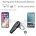 Bluetooth Headset, WOLFANG Wireless Bluetooth CSR V4.1 HandsFree Earpiece w/ Noise Reduction Mic