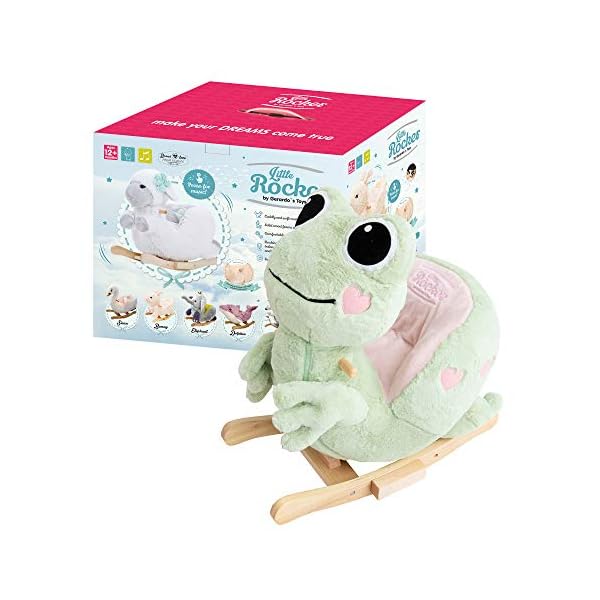 Gerardo`S Plüsch-Schaukelfrosch mit Musik. Schaukelfrosch für Kleinkinder. Schaukeltier für Kleinkinder. Plüsch…