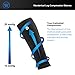 Wanderlust Calf Compression Sleeves for Men & Women - Leg and Calves Footless Support Socks for Shin Splints, Running, Basketball, Football - Best for Circulation & Recovery (Medium)