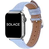 Solace Bands Allura Leather Watch Band - Compatible with Apple Watch Bands for Women and Men, Leather Watch Band for 38mm 40mm 41mm 42mm 44mm 45mm 49mm Ultra, SE and 11 10 9 8 7 6 5 4 3 2 1