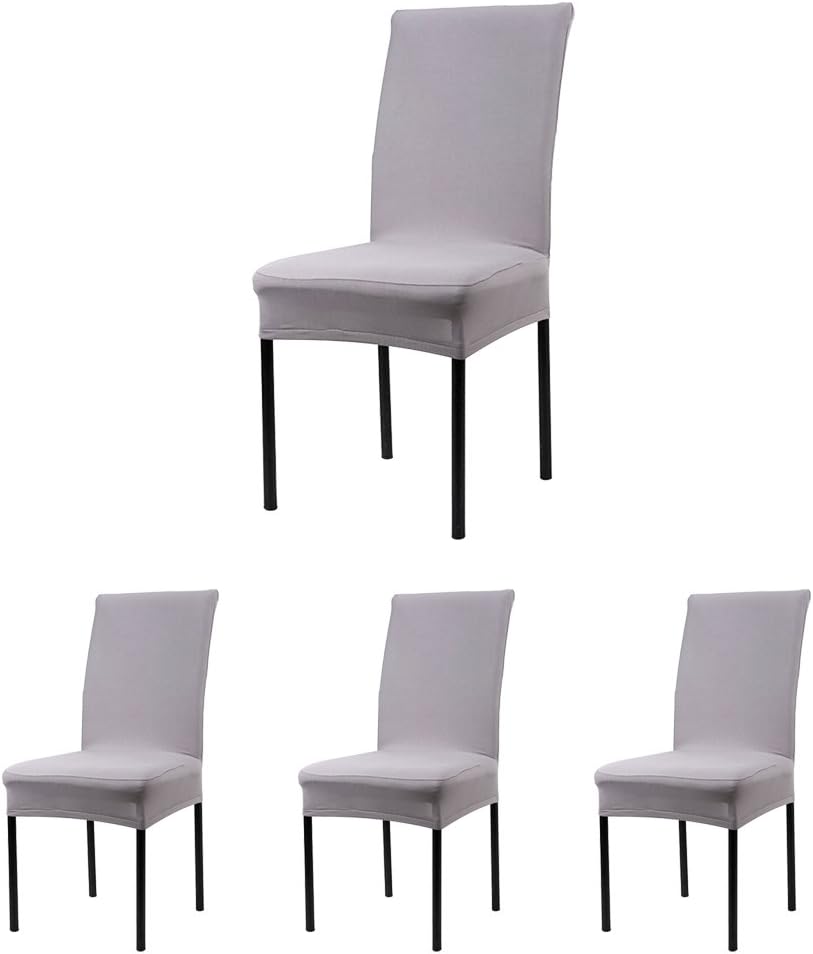 CosyVie Grey Spandex Chair Covers, Washable Slipcovers Seat Covers for