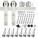 SMARTSTANDARD 10FT Heavy Duty Sliding Barn Door Hardware Kit, Double Rail, Stainless Steel, Super Smoothly and Quietly, Simple and Easy to Install, Fit 60