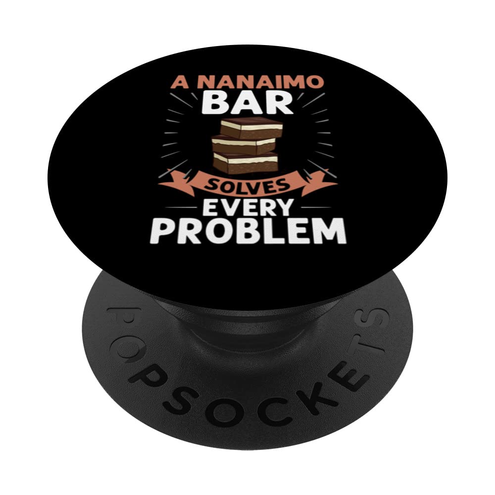 Nanaimo Bar Canadian Desserts Chocolate Cake Mix PopSockets Swappable PopGrip
