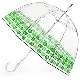 Totes Clear Bubble Umbrella Clover Status...