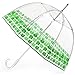 Totes Clear Bubble Umbrella Clover Status...