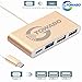 TOWABO 4-in-1 USB-C Hub with Type C, USB 3.0, USB 2.0 Ports for New MacBook 2015/2016 ,ChromeBook Pixel Devices Nokia N1,Nexus 6/6p and Other Type-C HUB Devices Connecting Adapter