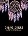 2019-2023 Weekly Monthly Planner: Beauty Dreamcatcher Black Book, 8.5