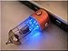 Handmade 64GB Blue Pentode Electron Vacuum Tube USB 3.1 Flash Drive with Wood Stand. Steampunk/Industrial Style
