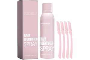 HGTG Hair Identifier Spray for Face Shaving: Moisturizing and Skin Care Dermaplaner Spray - Skin Body Face Hair Identifier Spray, Skin Dermaplaning Spray for Face (spray plus razor)