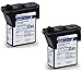 Twin-Pack of Genuine Original Pitney Bowes Brand 797-M Fluorescent Red Ink Cartridges for: MailStation 2 and K7MO Postage Machines