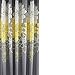 Sfoothome Gray Background and Yellow Flower Pattern, Washable Printed Polyester Fabric Shower Curtain for Bathroom (72Inch*72Inch, Yellow)