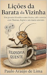 Livro A Barata da Vizinha: Um passeio filosófico entre frestas, café e estrelas com Thoreau, Kepler e um inseto atrevido.