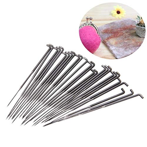 30 Pieces Mixed Felting Needles Holder Wool Pin Felt Set Craft Kit DIY Handmade Tools Knitting Accessorie 3 Sizes S M L
