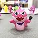10 pcs Cute Shark Cupcake Toppers (5 colors), Shark Cake Toppers Picks for Kids Birthday Party, Baby Shower Cake Decorations