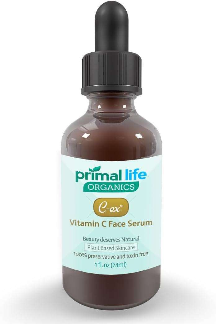 C-Ex Vitamin C Serum Nourishes, Renews, Revives Skin - Vitamin C Rich Oils and Superfood Extracts - Real Food Expert Liz Wolfe and Skin Food Expert Trina Felber - Primal Life Organics